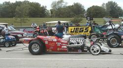 In the staging lanes waiting to run