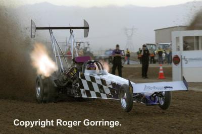 Charlie Brown went out in the Top Fuel semi final