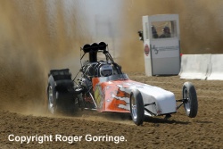 Dennis Rieck won Top Fuel with his Small Block Chevy